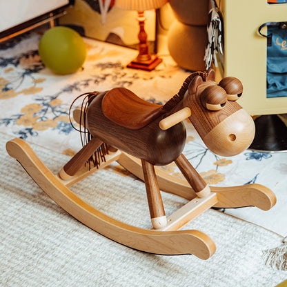 Classic Wooden Rocking Horse