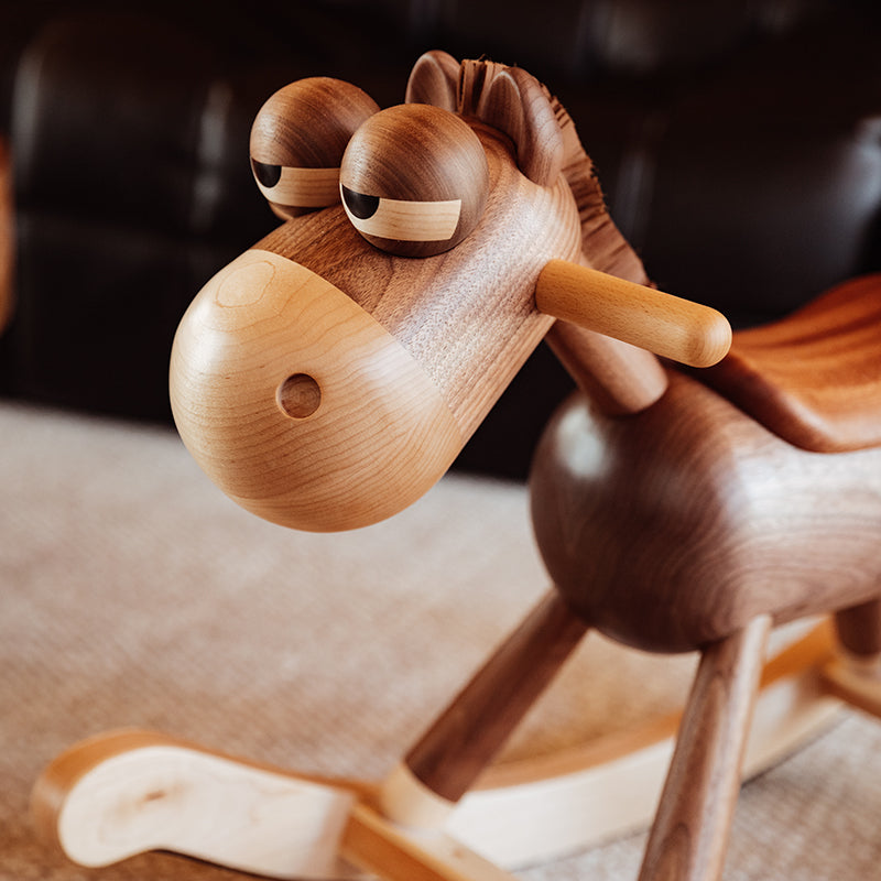 Classic Wooden Rocking Horse