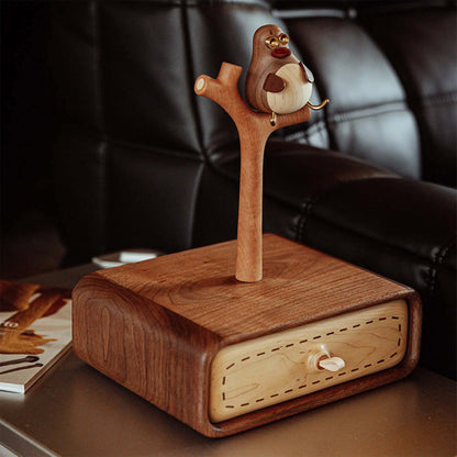 Birdy, the Watcher - Desktop Storage Box natutopia