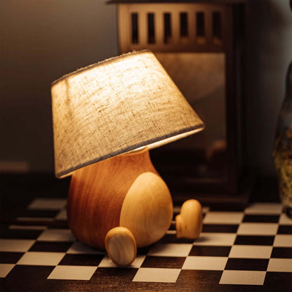 Mr. Cozy Sits Lazily - Nightstand Lamp natutopia