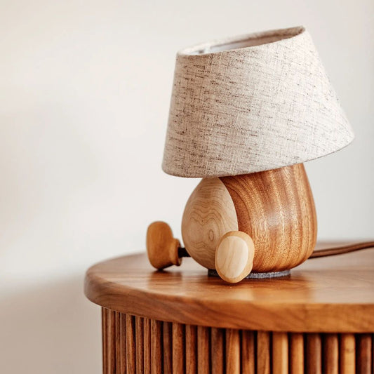 Mr. Cozy Sits Lazily - Nightstand Lamp
